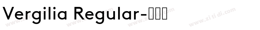 Vergilia Regular字体转换